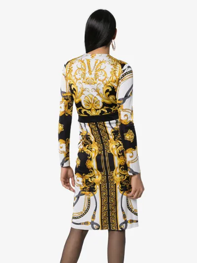 versace wrap dress