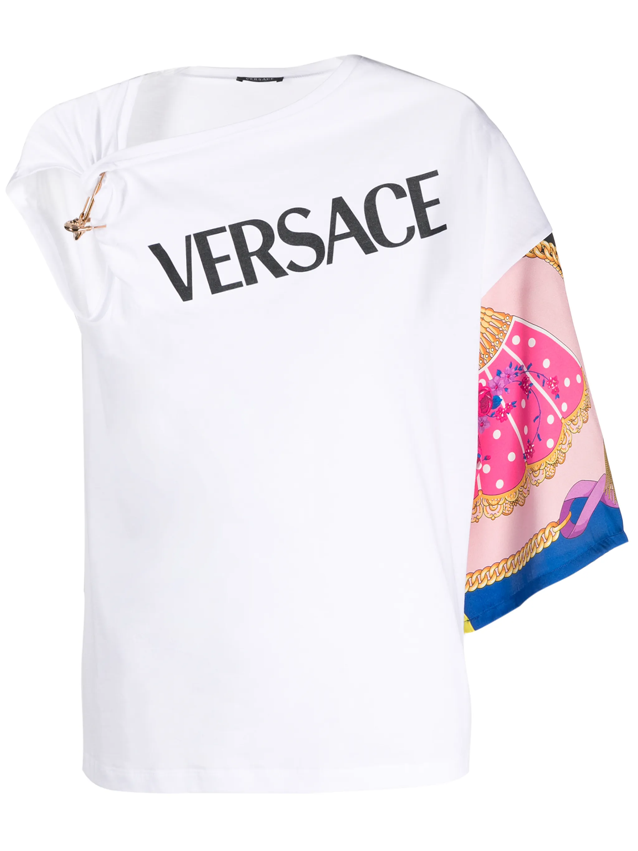 Versace Safety Pin I Ventagli-print T-shirt | Eraldo.com SA