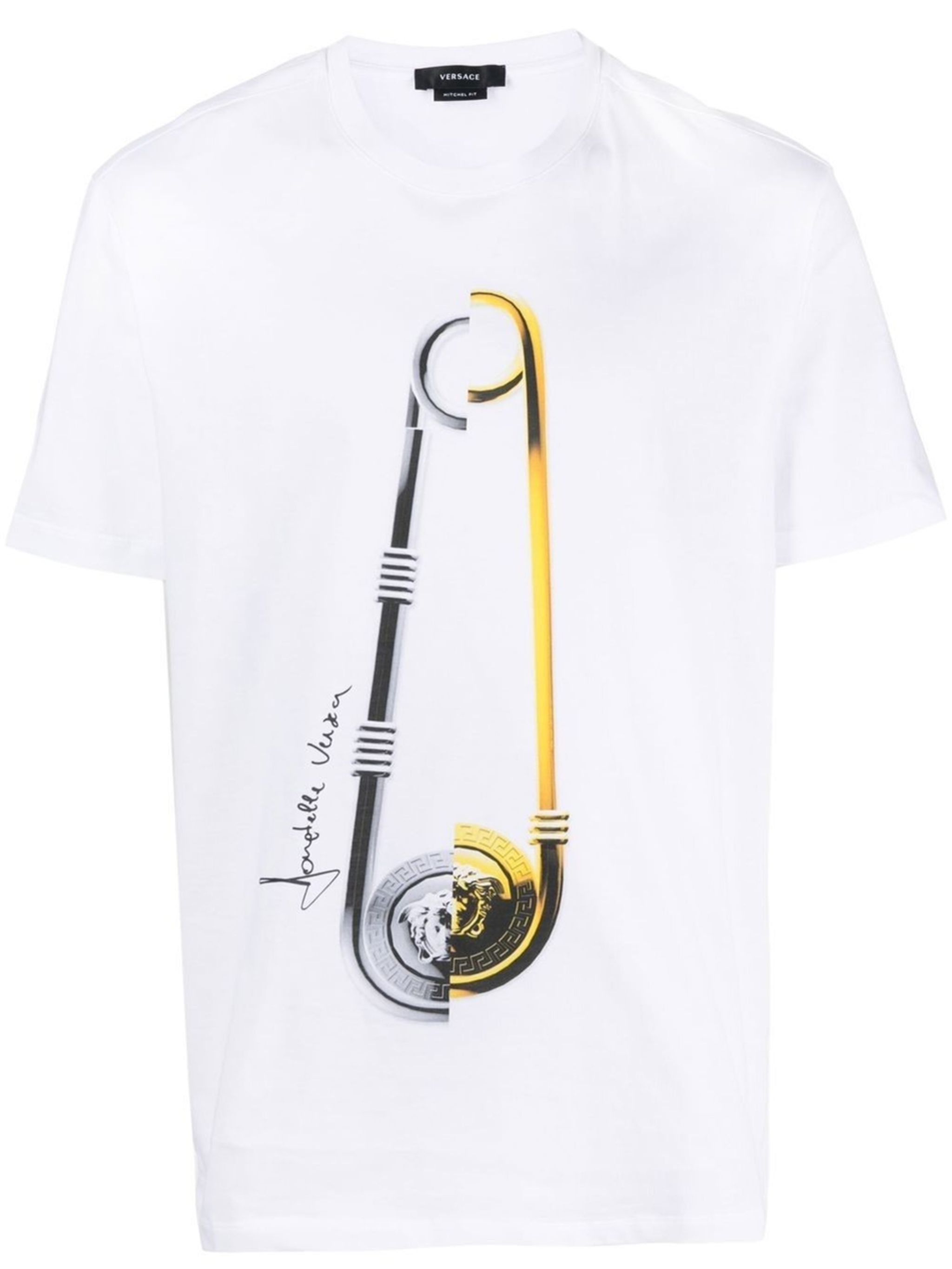 Versace Safety Pin logo-print T-shirt | Eraldo.com HR