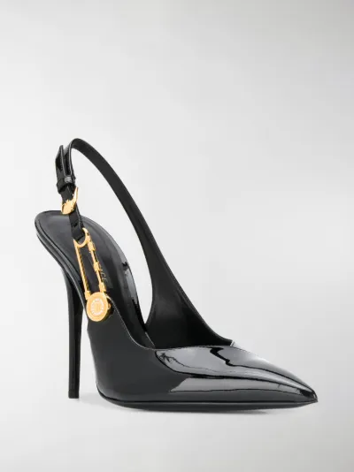 versace black pumps