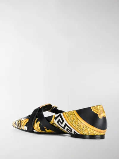 versace flat shoes