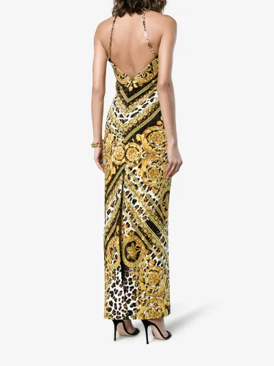 versace leopard dress