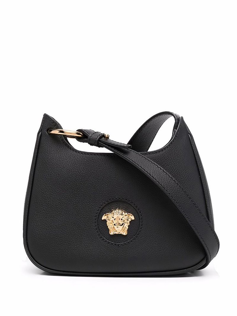 Versace small La Medusa crossbody bag black MODES