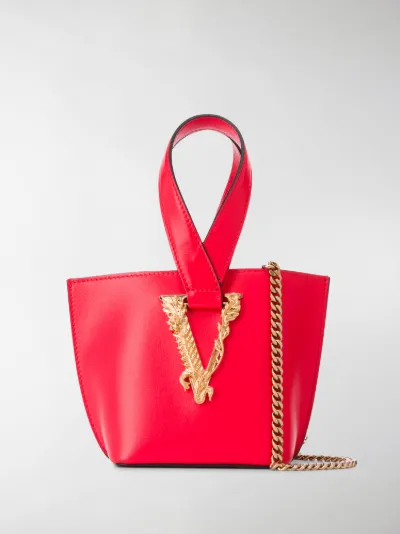 versace red tote bag