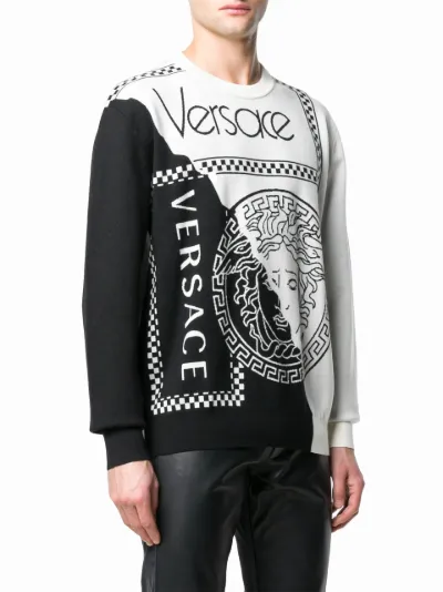 Versace on sale white sweater