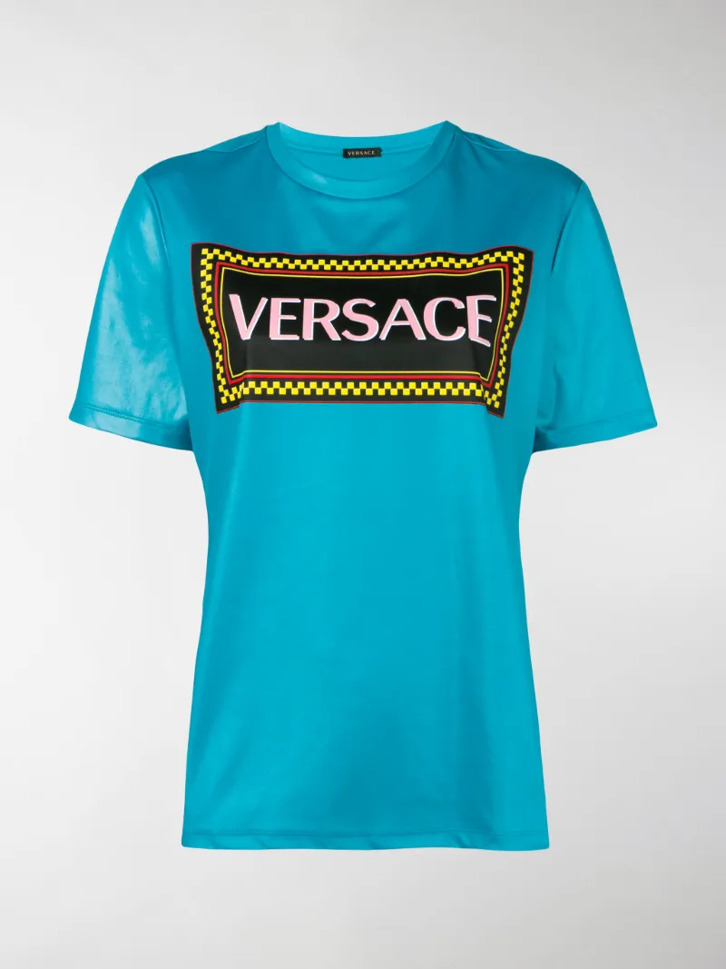 Versace vintage logo T-shirt blue | MODES