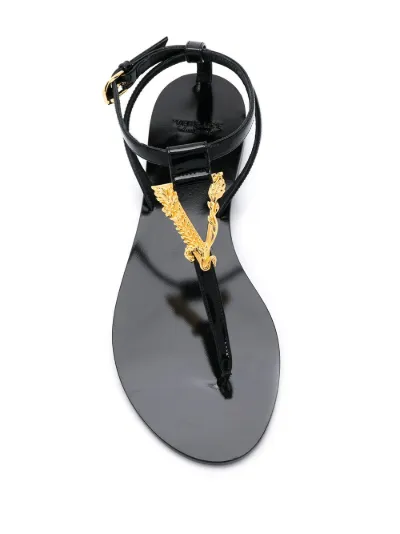 women's versace thong sandals