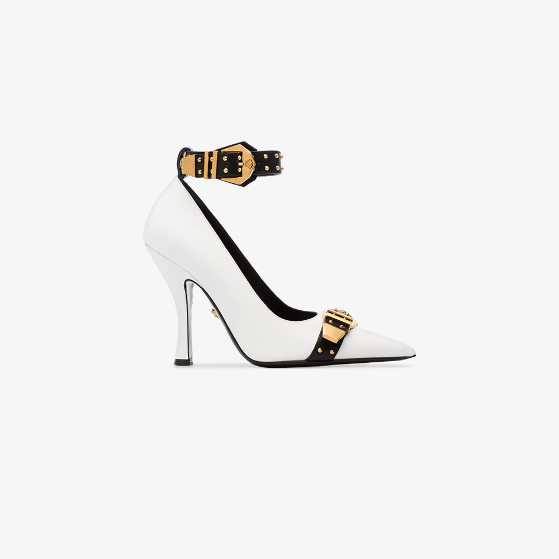 versace studded heels