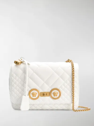 white quilted chain bag
