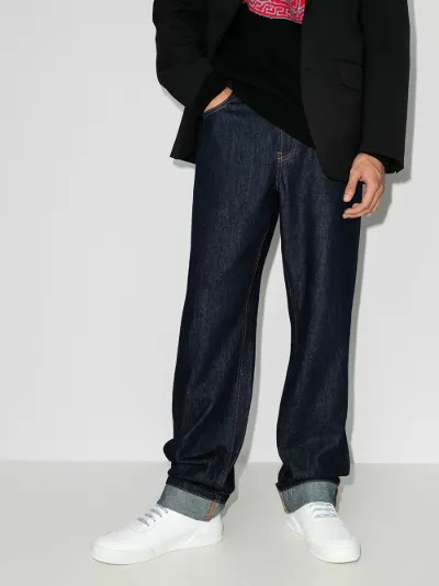 versace leather sneakers