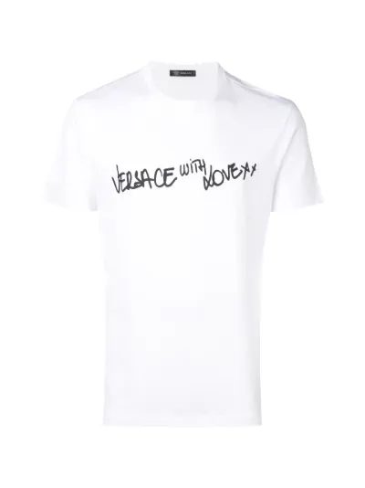 Versace 'With Love' print T-shirt | Eraldo.com FR