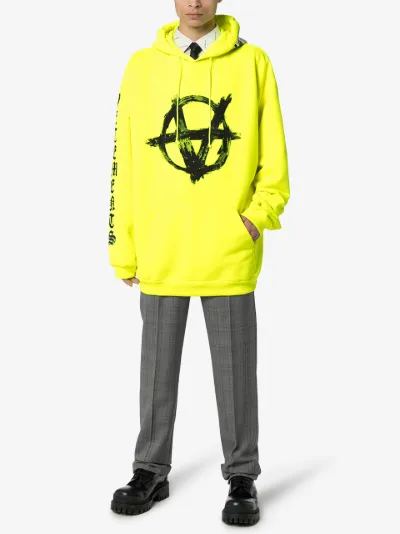 vetements hoodie yellow