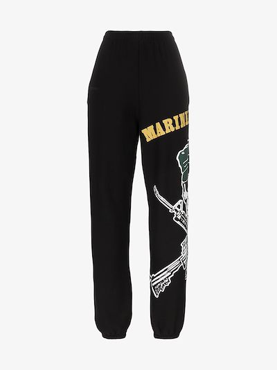 army print track pants