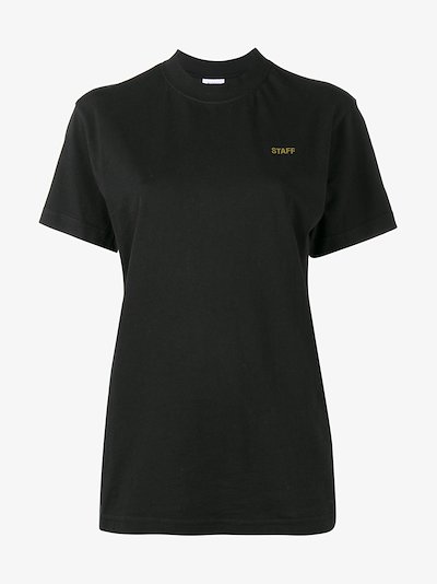 vetements shipping label shirt