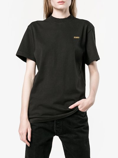 vetements shipping label shirt