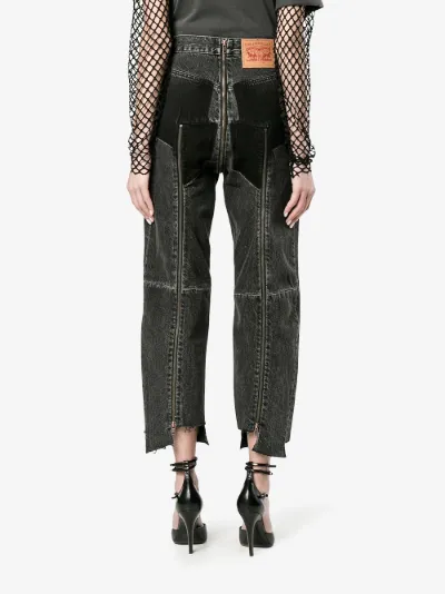 black step hem jeans