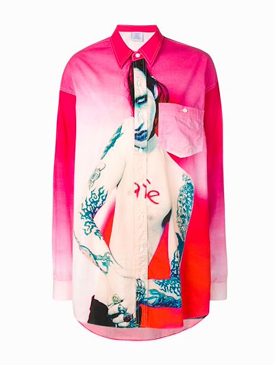 Camicia 'Marilyn Manson' | VETEMENTS | Eraldo.com IT