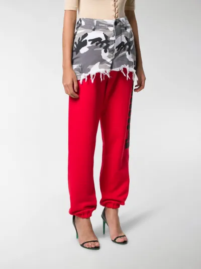 camo track pants