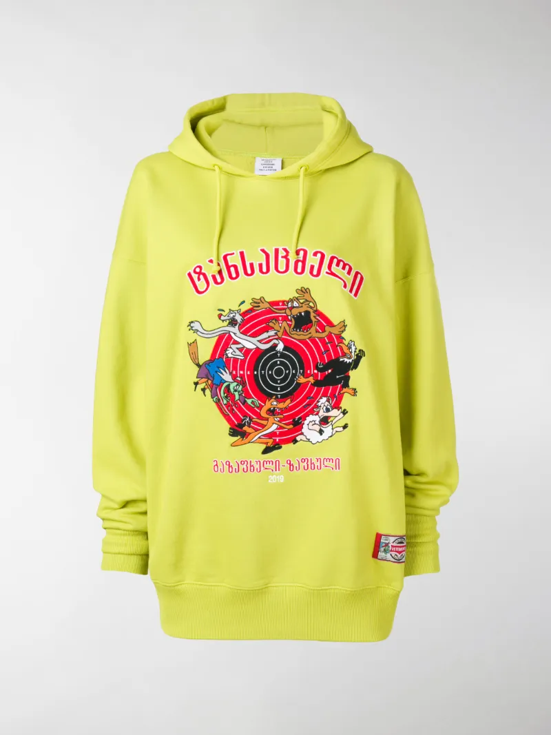 vetements cartoon hoodie