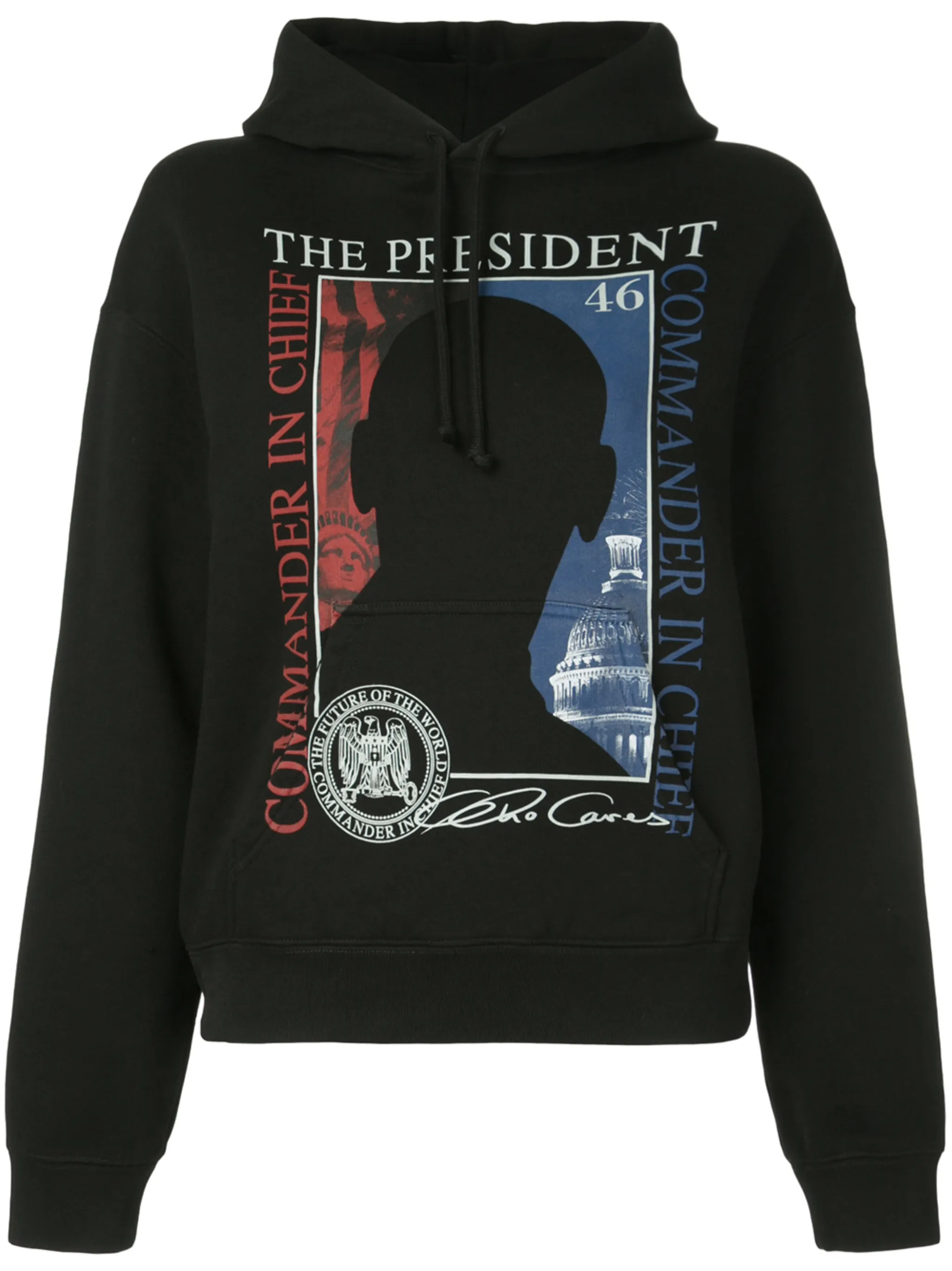 VETEMENTS cropped President hoodie | Eraldo.com US