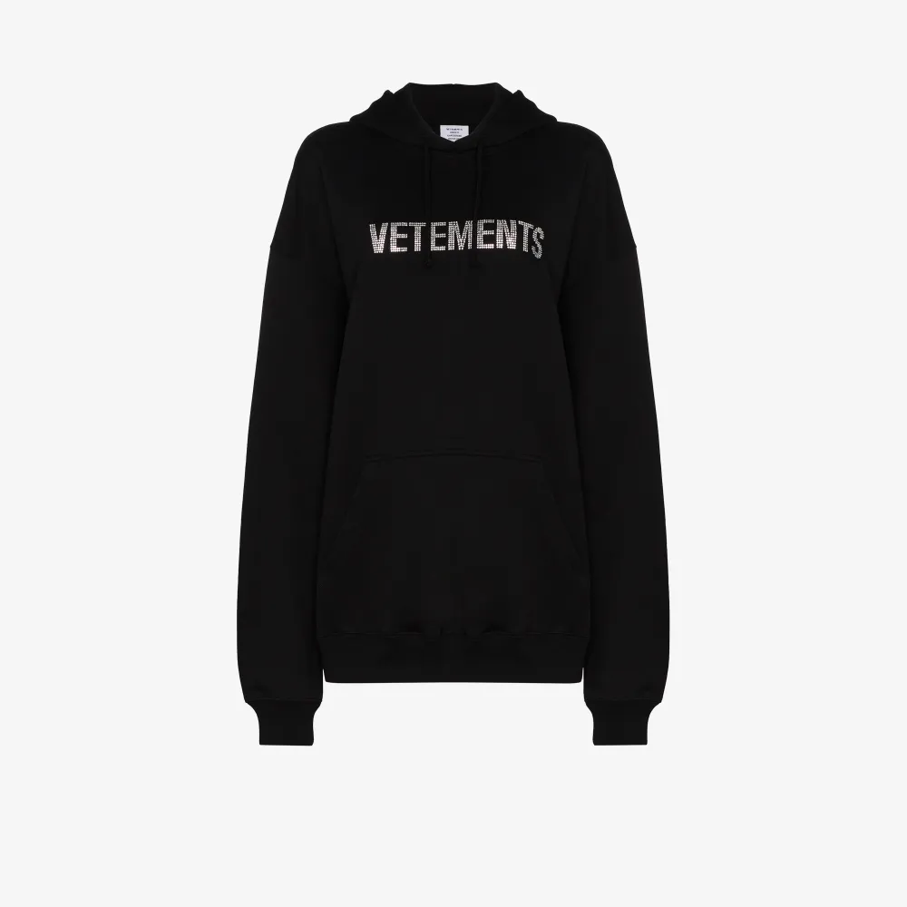 vetements logo hoodie