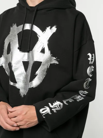 Vetements anarchy hoodie hotsell