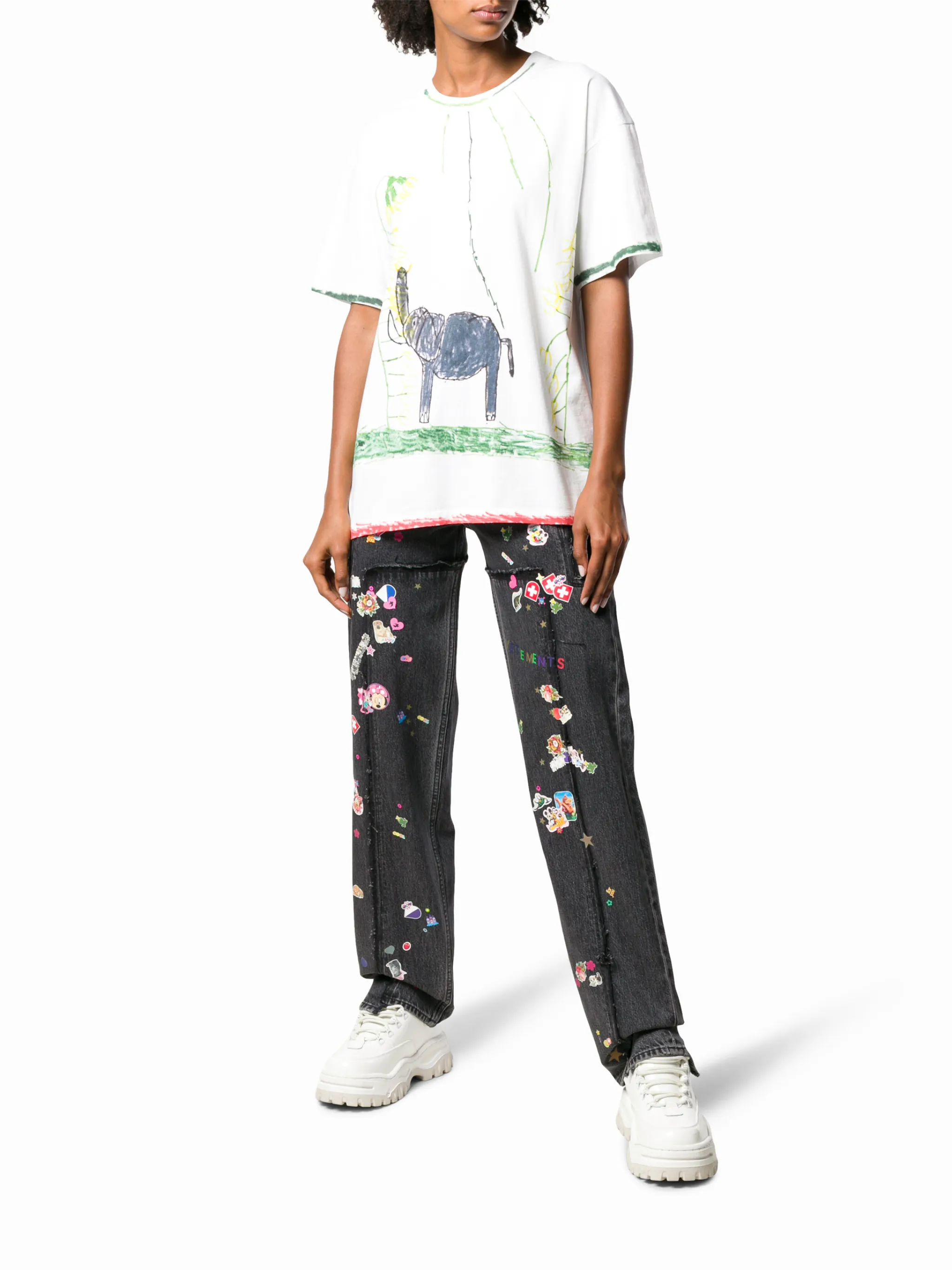 VETEMENTS drawing print T-shirt | Eraldo.com FR