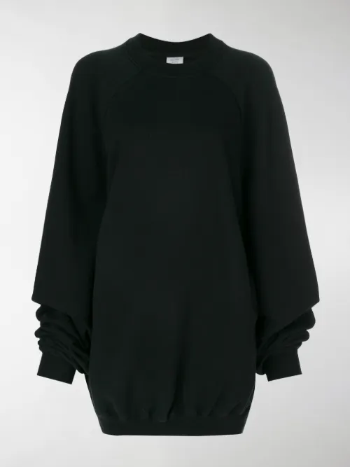 Vetements - Felpa oversize con slogan