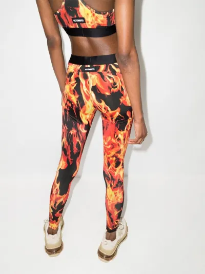 flame print leggings | VETEMENTS 