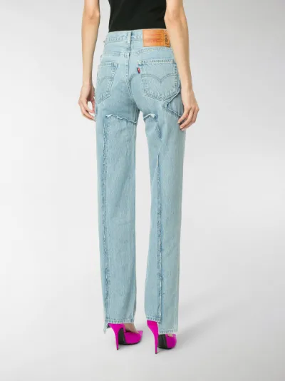 vetements patchwork jeans