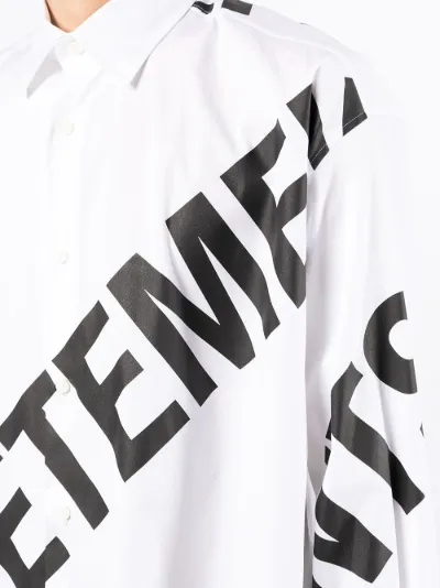 Giant Logo oversized shirt | VETEMENTS 