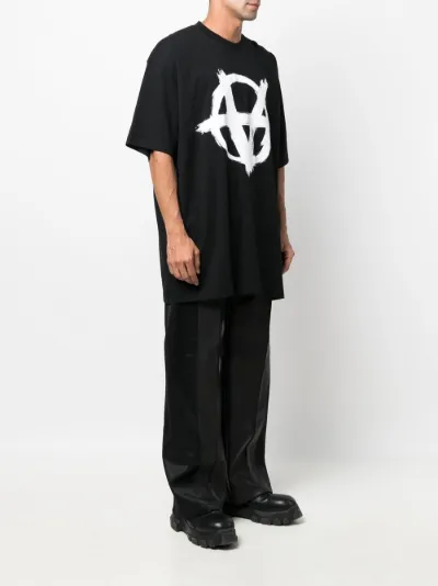 graphic-print oversized T-shirt 