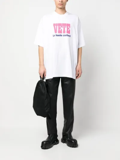 graphic print t-shirt | VETEMENTS | Eraldo.com