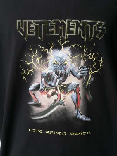 vetements heavy metal tee