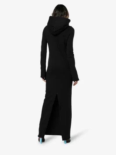 hooded maxi sweatshirt dress