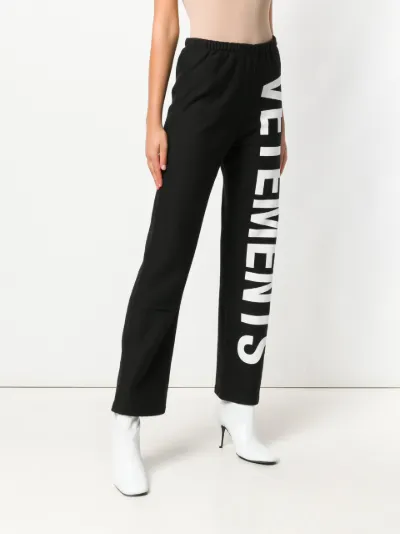 VETEMENTS large logo trackpants | Eraldo.com FR