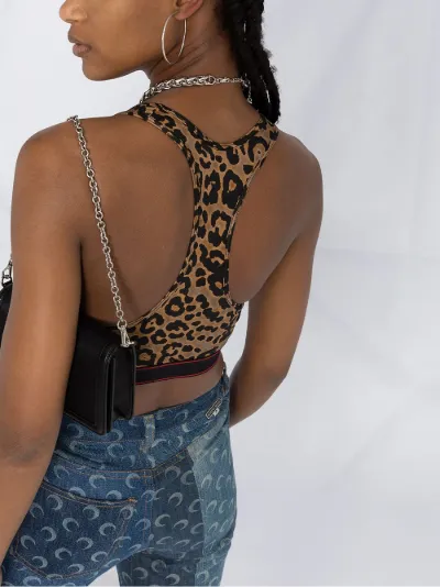 leopard print bralette top