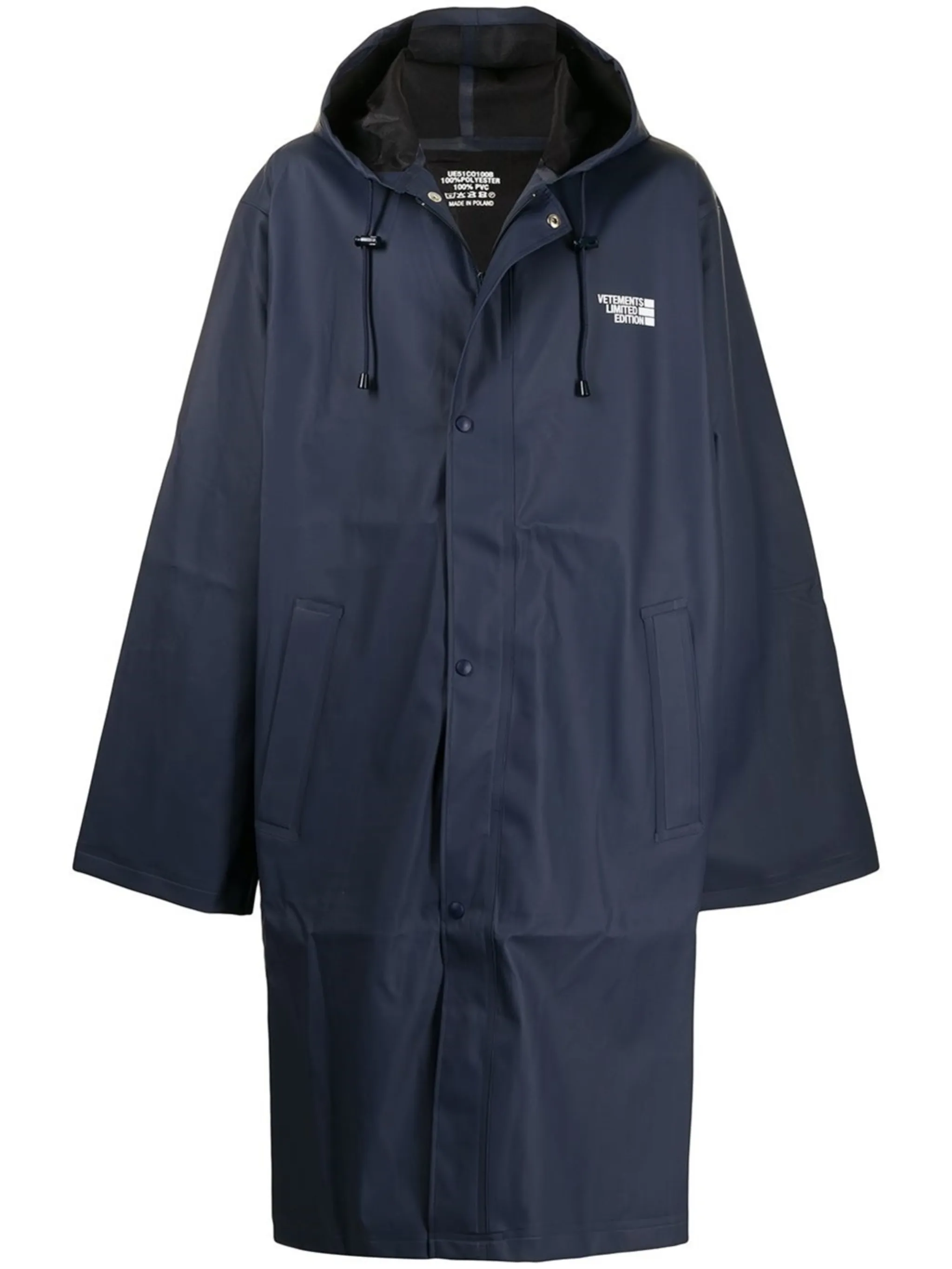 VETEMENTS Limited Edition oversized rain coat | Eraldo.com DE