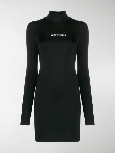 vetements black dress