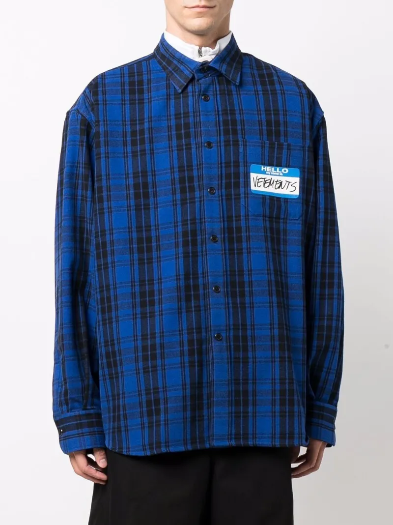 vetements blue shirt