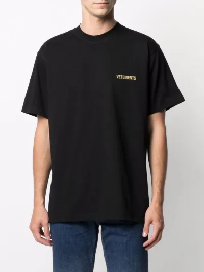 vetements t shirt black