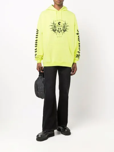 yellow drawstring hoodie