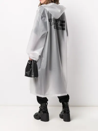 Vetements hot sale logo raincoat