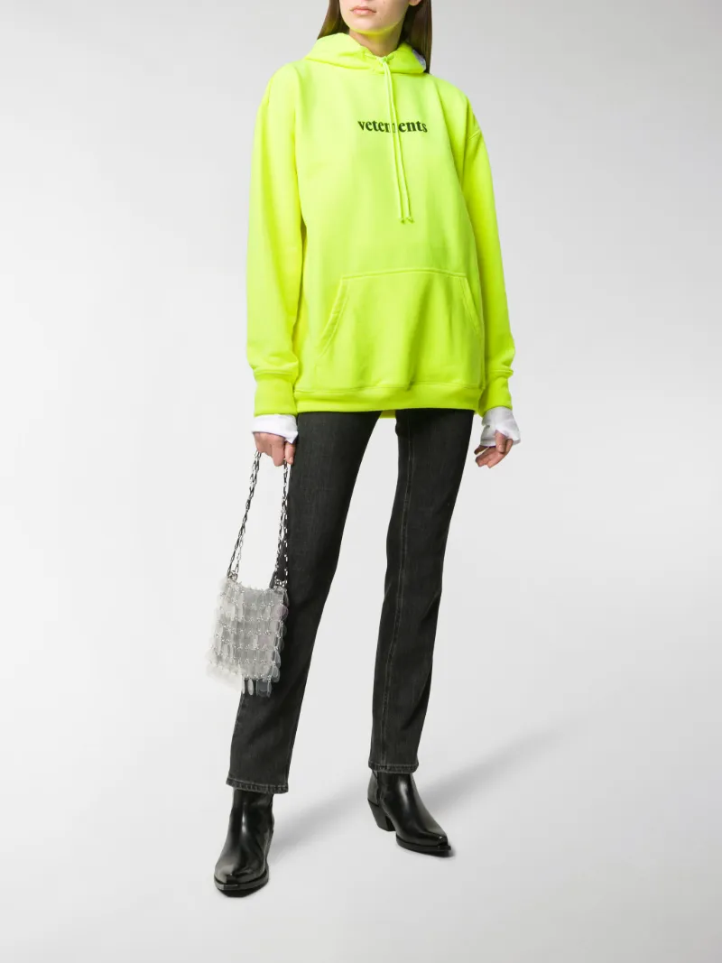 vetements hoodie yellow