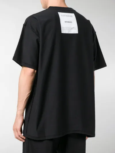 VETEMENTS oversized T-shirt black | MODES