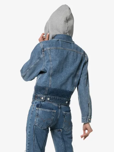vetements hooded denim jacket
