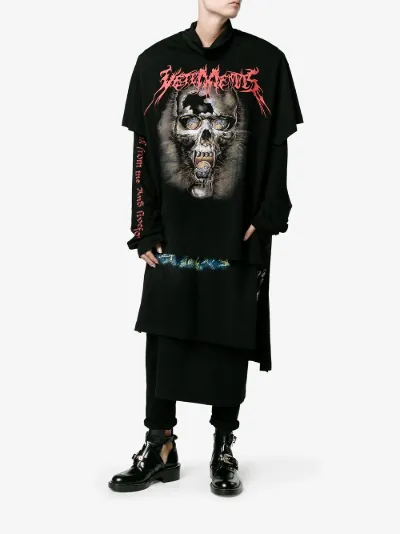 vetements layered t shirt dress