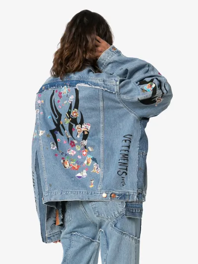vetements sticker jeans