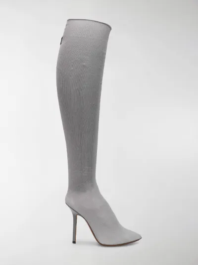 VETEMENTS Stivali a calza al ginocchio grigio | MODES