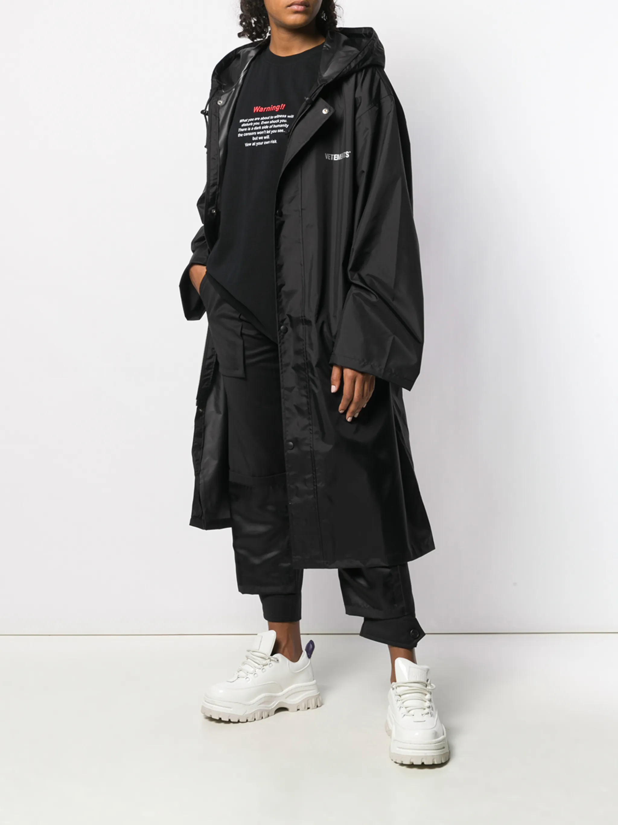 VETEMENTS Warning print T-shirt | Eraldo.com NF